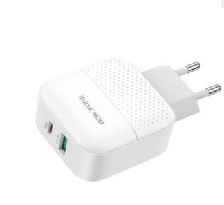 Сетевое зарядное устройство Borofone BA46A Premium PD + QC3.0 18 Вт