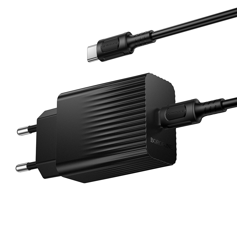 Мережевий зарядний пристрій Borofone BAS75A з кабелем USB Type C — фото 4
