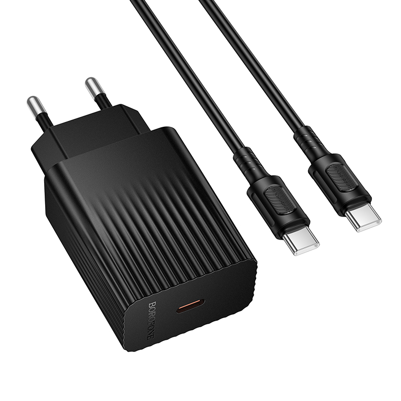 Мережевий зарядний пристрій Borofone BAS75A з кабелем USB Type C