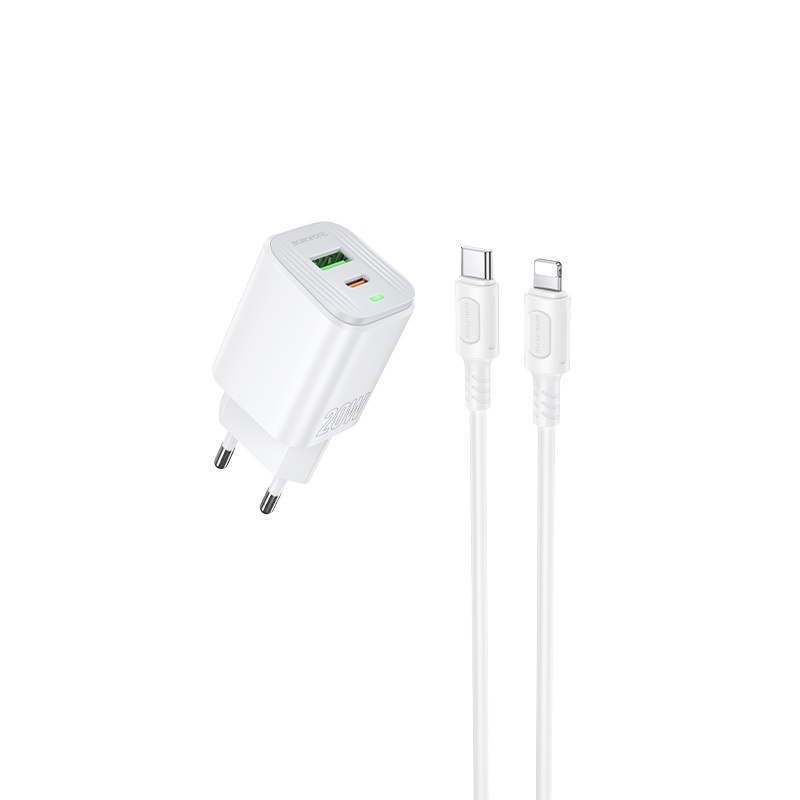 Мережевий зарядний пристрій Borofone BAS83A Star PD20W+QC3.0