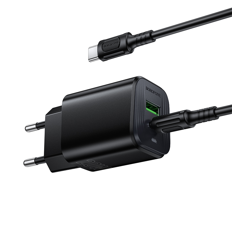 Мережевий зарядний пристрій Borofone BAS83A Star PD20W+QC3.0 — фото 4