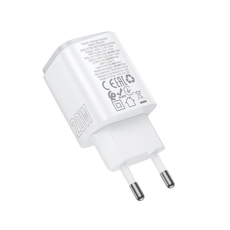 Мережевий зарядний пристрій Borofone BAS83A Star PD20W+QC3.0 — фото 5