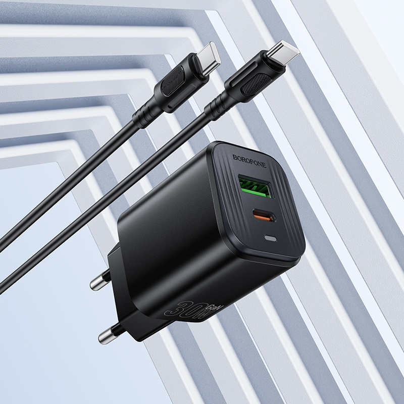 Мережевий зарядний пристрій Borofone BAS85A Star PD30W+QC3.0 — фото 10
