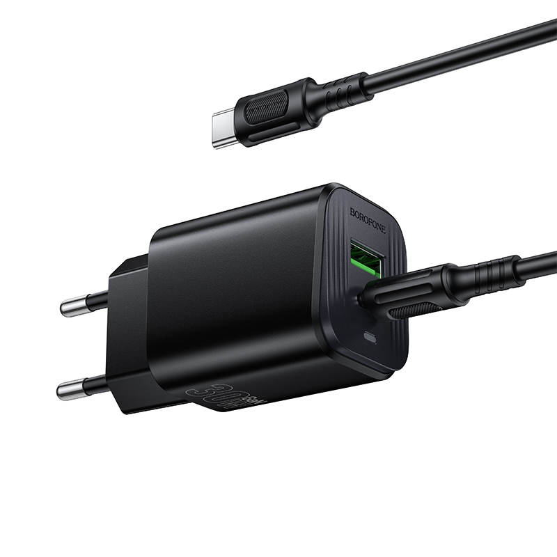 Мережевий зарядний пристрій Borofone BAS85A Star PD30W+QC3.0 — фото 6
