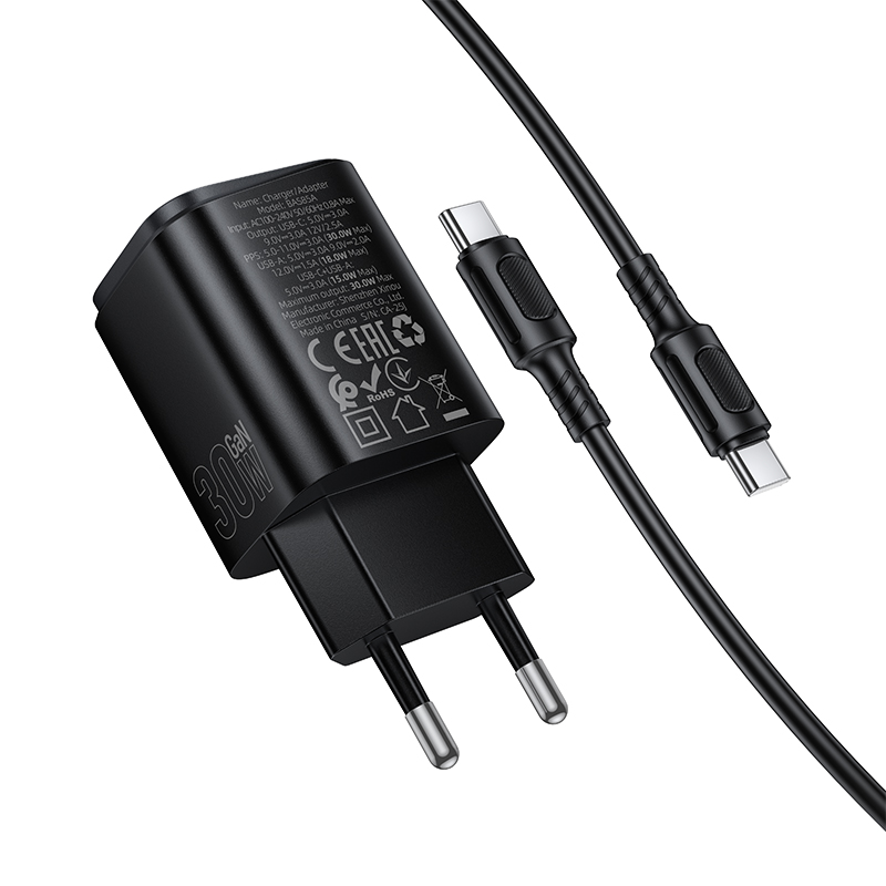 Мережевий зарядний пристрій Borofone BAS85A Star PD30W+QC3.0 — фото 8