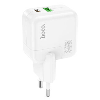 Мережевий зарядний пристрій Hoco C111A Lucky з двома портами PD30W+QC3.0