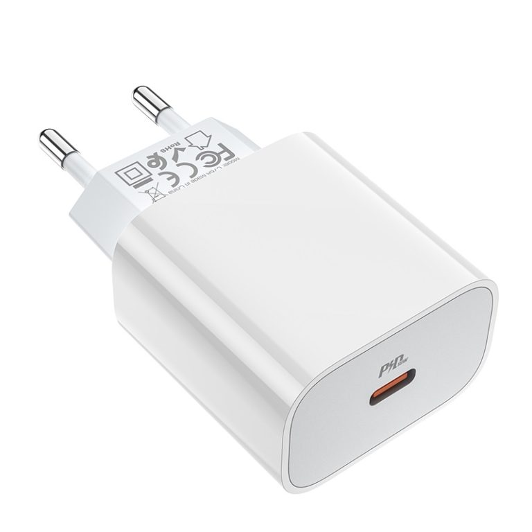 Мережевий зарядний пристрій HOCO C76A Plus Speed source PD20W charger White — фото 6