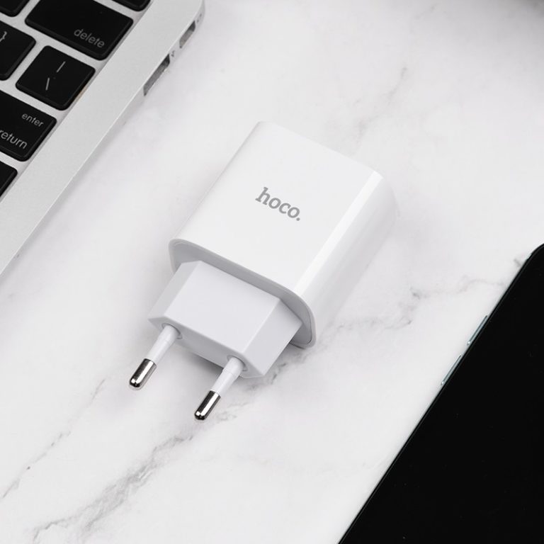 Мережевий зарядний пристрій HOCO C76A Plus Speed source PD20W charger White — фото 7