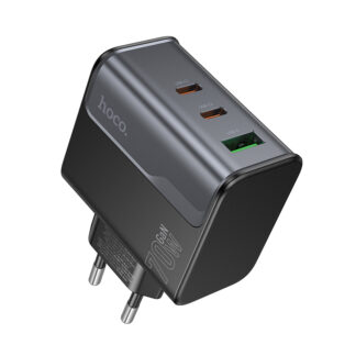 Мережевий зарядний пристрій HOCO CS75A Star Speed PD70W(2C1A) charger midnight black
