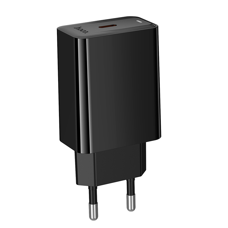 Мережевий зарядний пристрій HOCO CS93A Leader single port PD20W charger Black — фото 6
