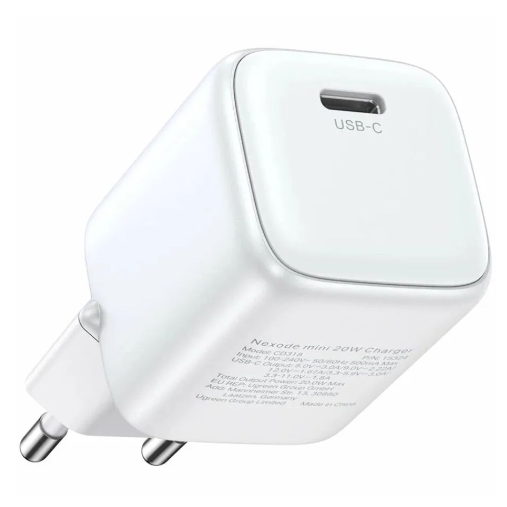 Мережевий зарядний пристрій UGREEN 20W USB-C GaN — фото 3