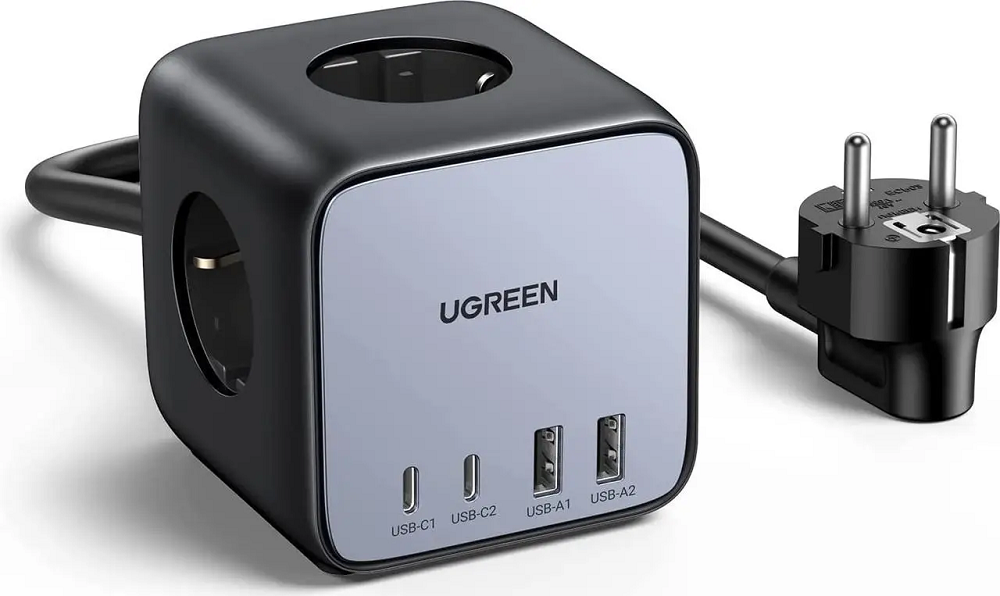 Мережевий зарядний пристрій UGREEN CD268 65W DigiNest Cube