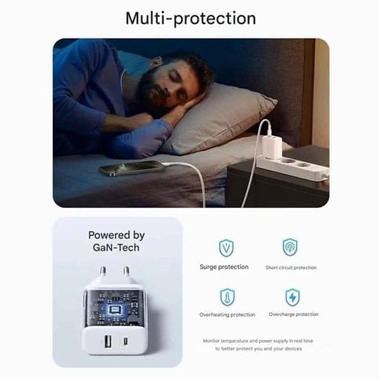 Мережевий зарядний пристрій Ugreen X514 20W USB-C/USB-A — фото 6