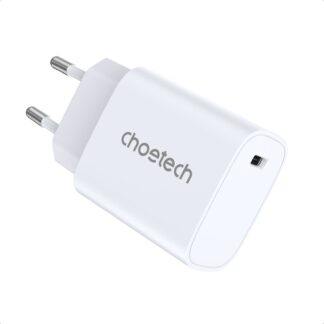 Мережевий зарядний пристрій, USB-С, 20 Вт, PD/QC Choetech Q5004-EU-WH