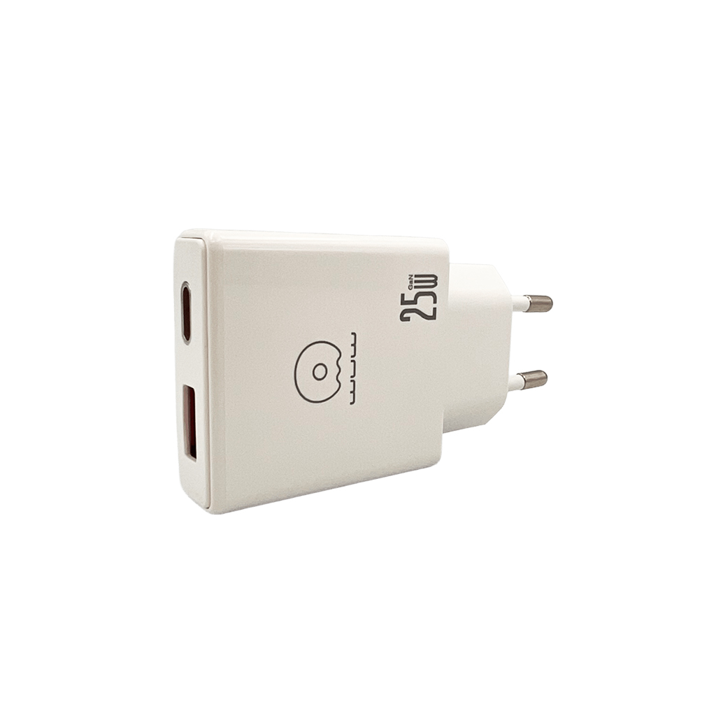 Мережевий зарядний пристрій WUW C217 PD 25W USB A + Type-C