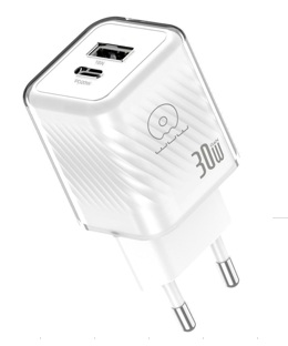 Мережевий зарядний пристрій WUW C228 30W USB C + USB A