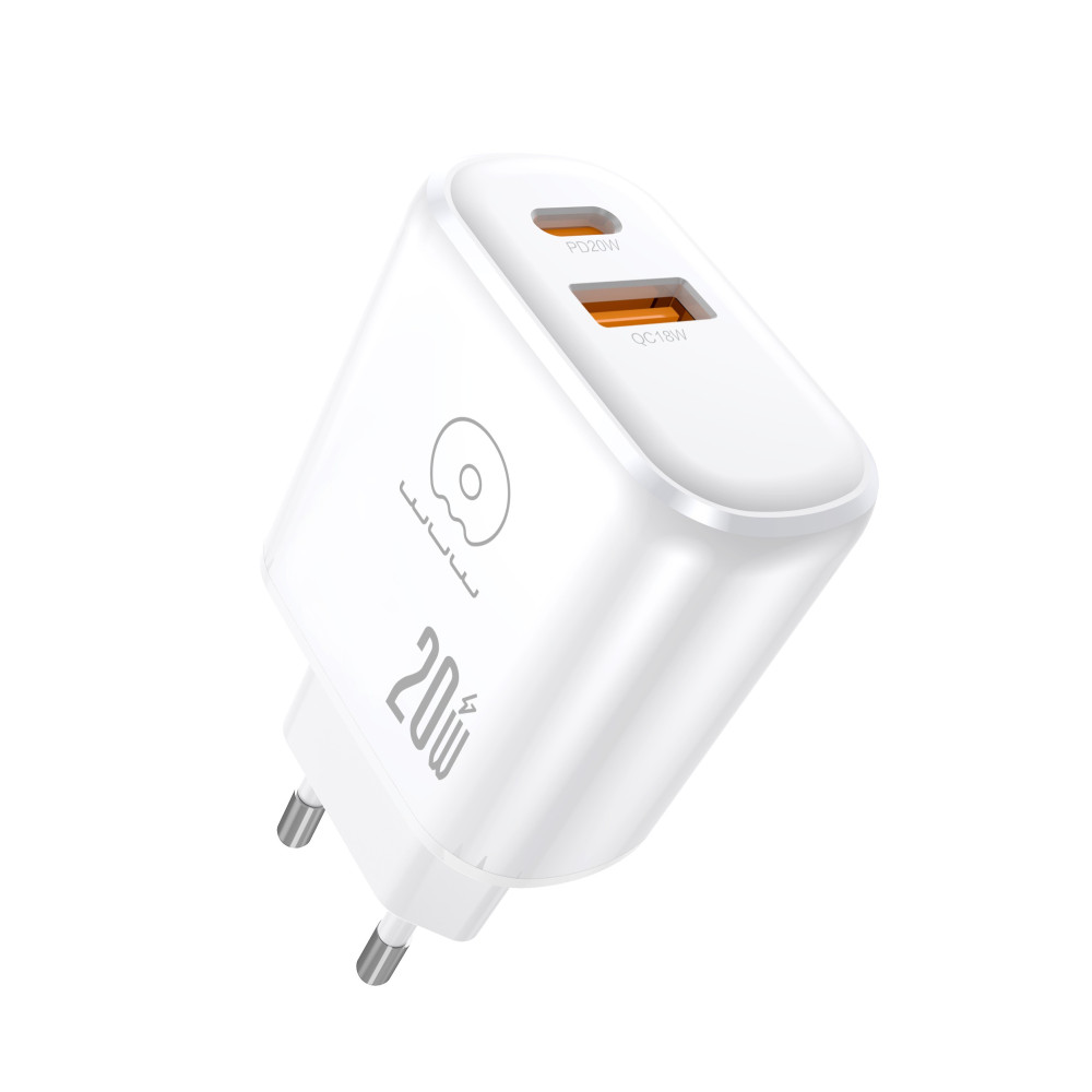 Мережевий зарядний пристрій WUW C276 PD 20W + QC18W