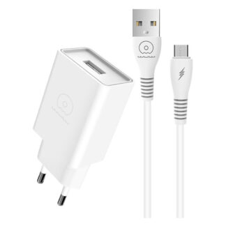 Мережевий зарядний пристрій WUW T82 з кабелем MicroUSB