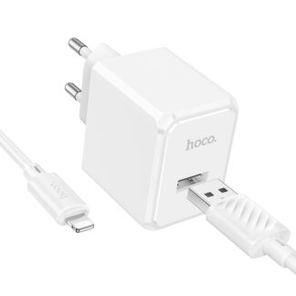 Сетьове зарядное устройство Hoco CS11A с кабелем Lightning для iPhone