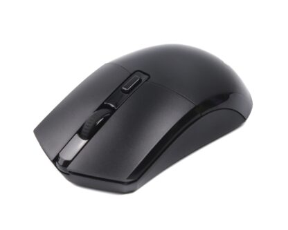 Миша бездротова, 4 кнопки, оптична, 1600 DPI, USB, чорний Maxxter