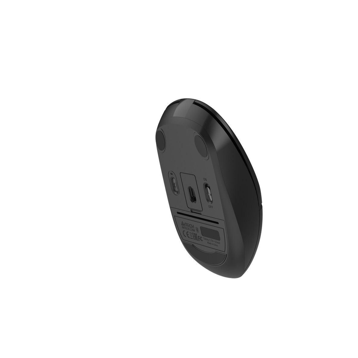 Миша бездротова безшумна Fstyler, Bluetooth / 2.4 ГГц, чорний A4Tech — фото 9