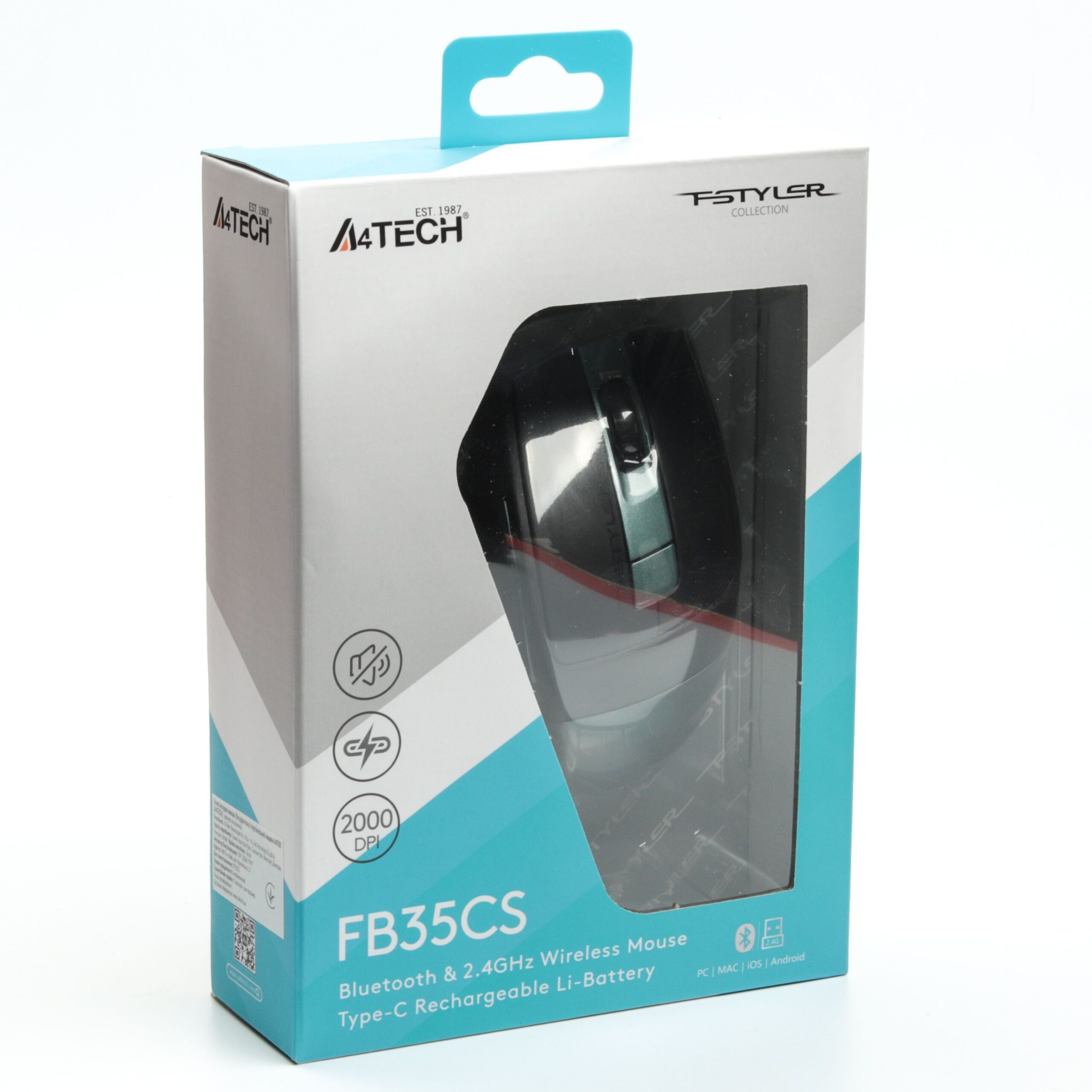 Миша бездротова безшумна Fstyler, Bluetooth / 2.4 ГГц, вбудований — фото 6