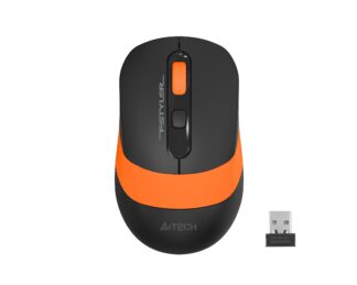Миша бездротова безшумна Fstyler, USB, 2000 dpi, помаранчевий A4Tech