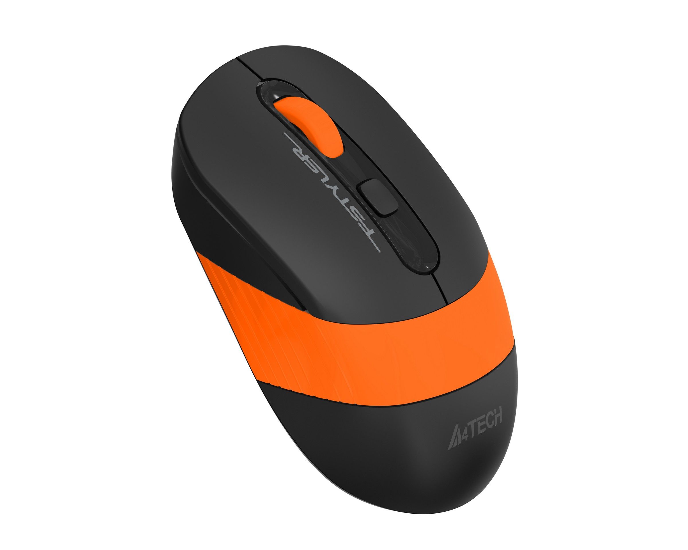 Миша бездротова безшумна Fstyler, USB, 2000 dpi, помаранчевий A4Tech — фото 2