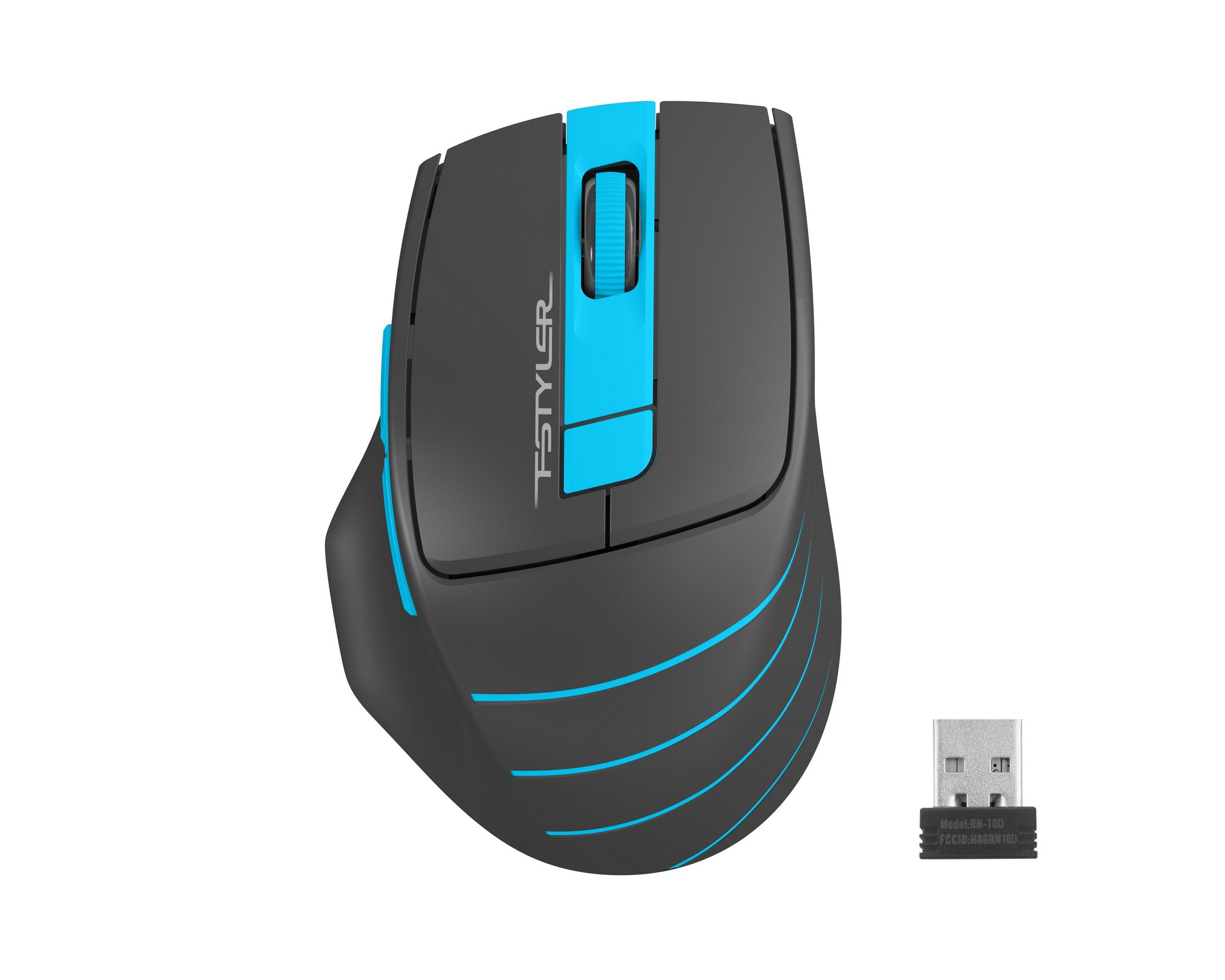 Миша бездротова безшумна Fstyler, USB, 2000 dpi, синій A4Tech FG30S