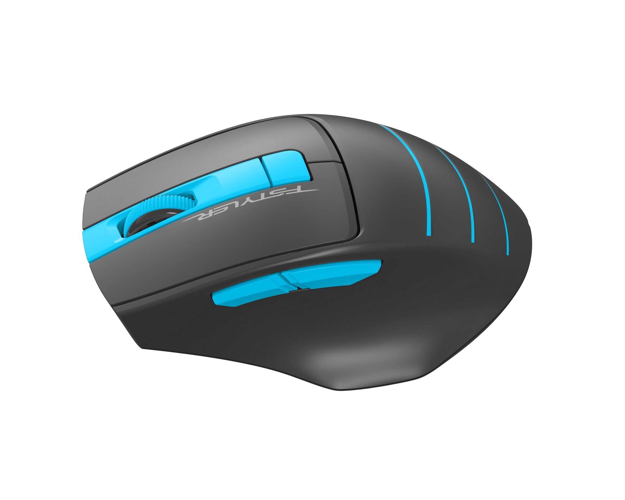 Миша бездротова безшумна Fstyler, USB, 2000 dpi, синій A4Tech FG30S — фото 2
