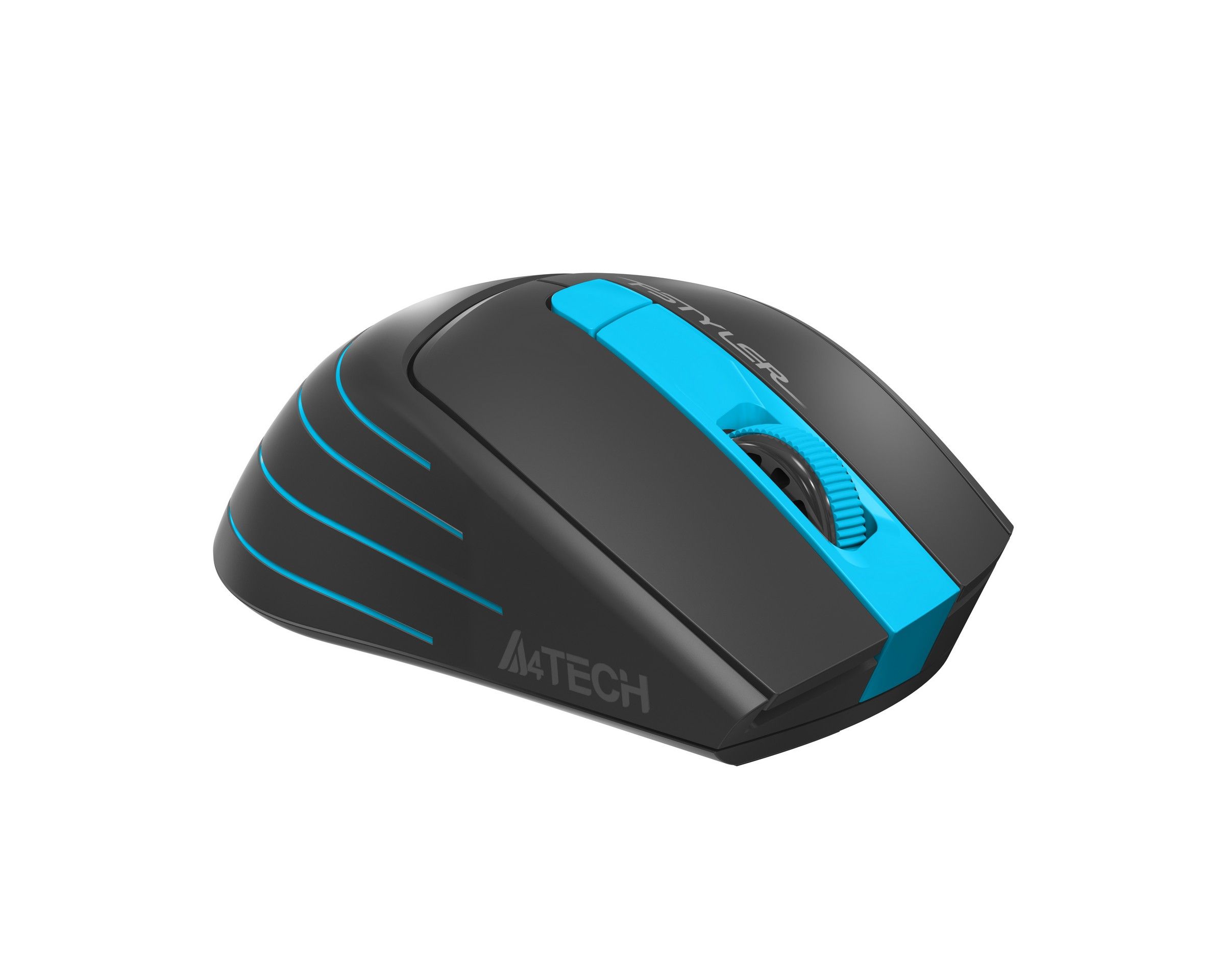 Миша бездротова безшумна Fstyler, USB, 2000 dpi, синій A4Tech FG30S — фото 5