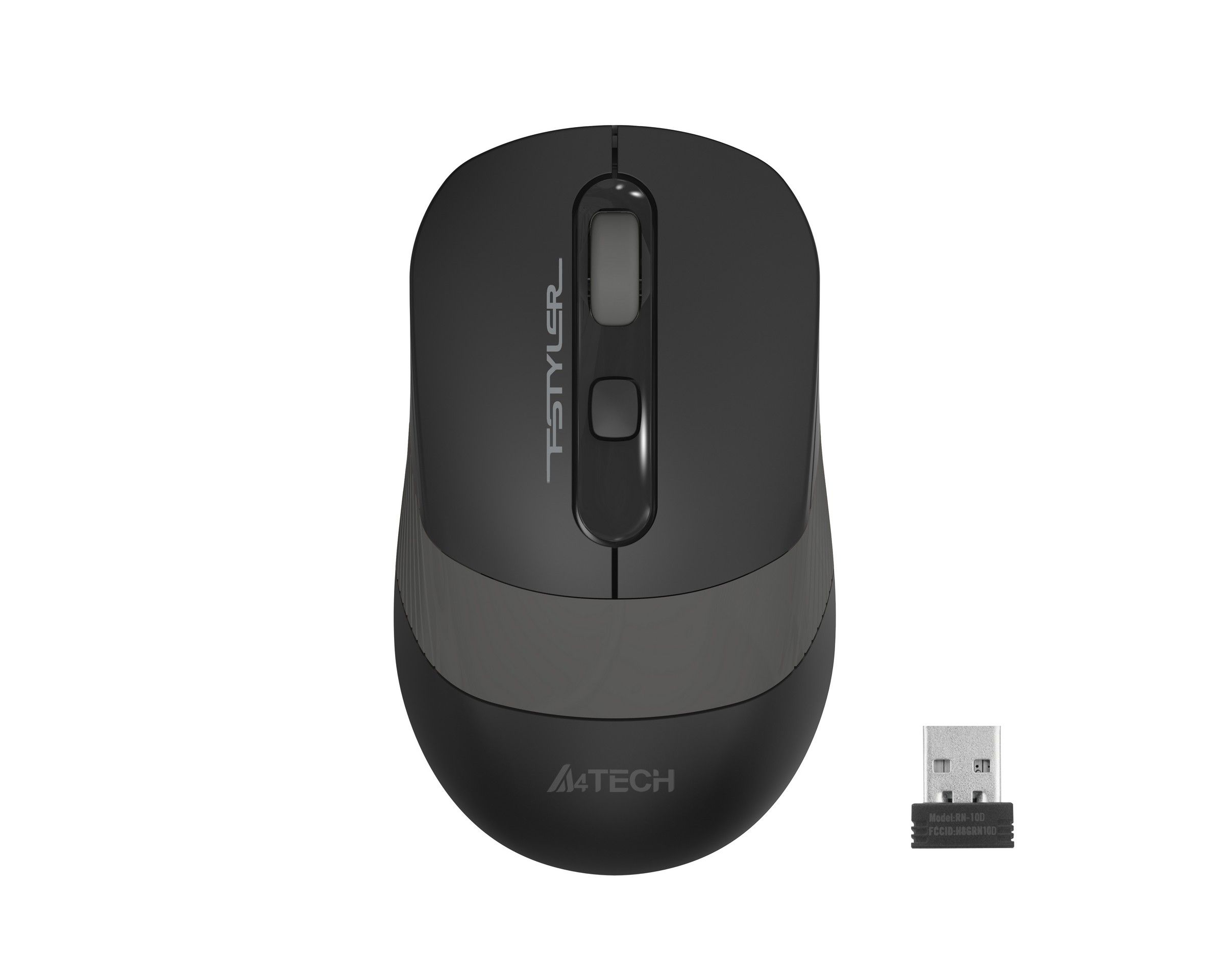 Миша бездротова безшумна Fstyler, USB, 2000 dpi, сірий A4Tech FG10S