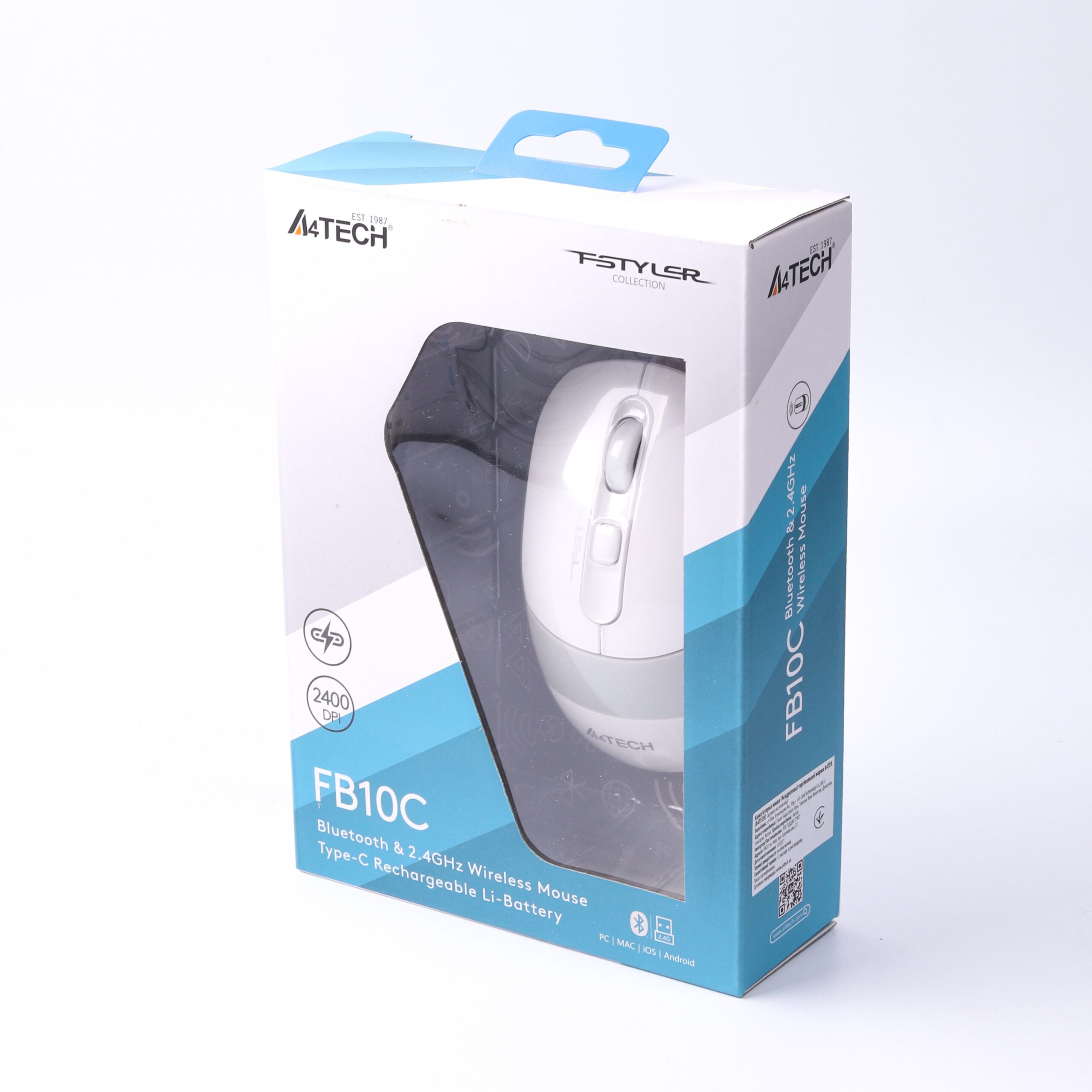 Миша бездротова Fstyler, Bluetooth / 2.4 ГГц, вбудований акумулятор — фото 6