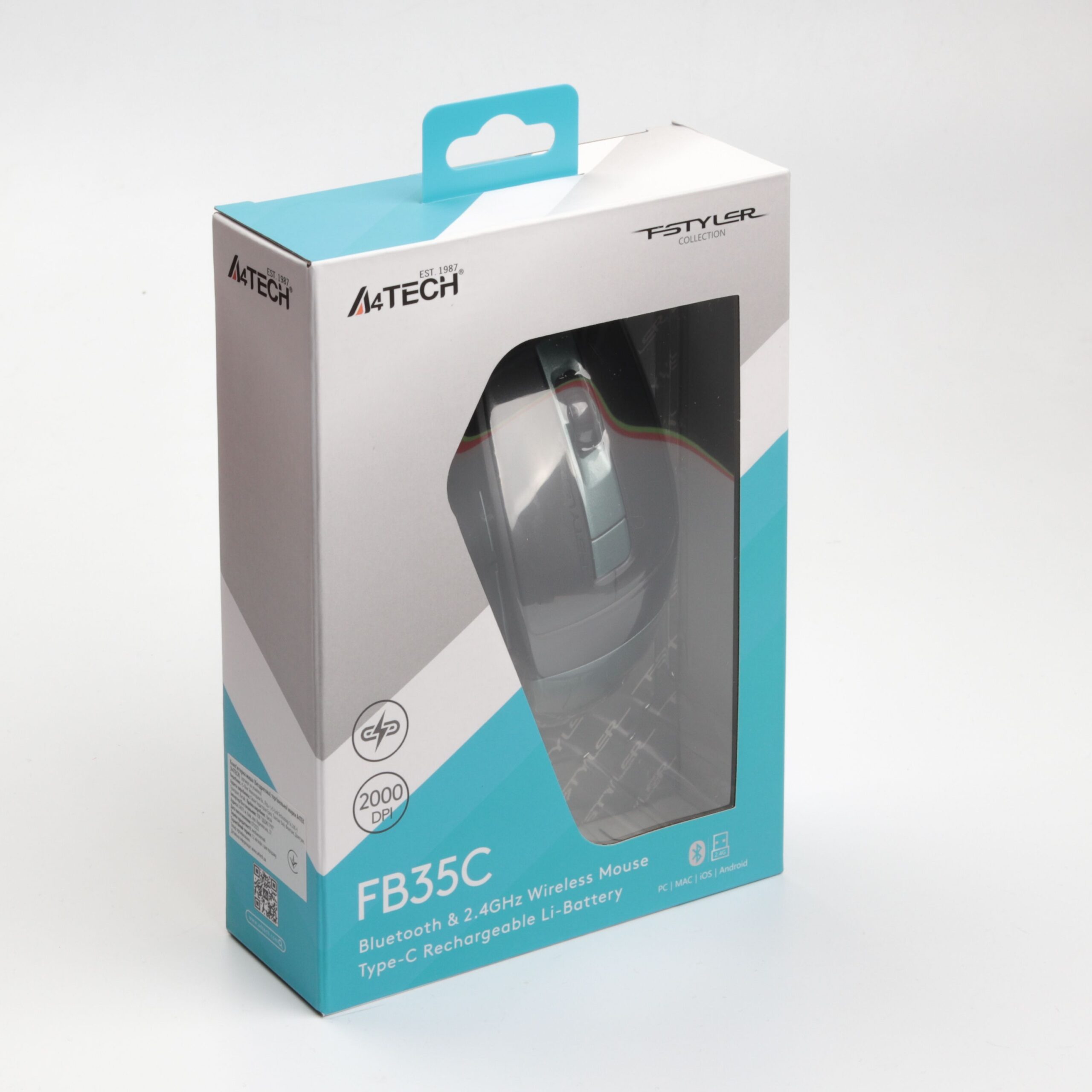 Миша бездротова Fstyler, Bluetooth / 2.4 ГГц, вбудований акумулятор — фото 7