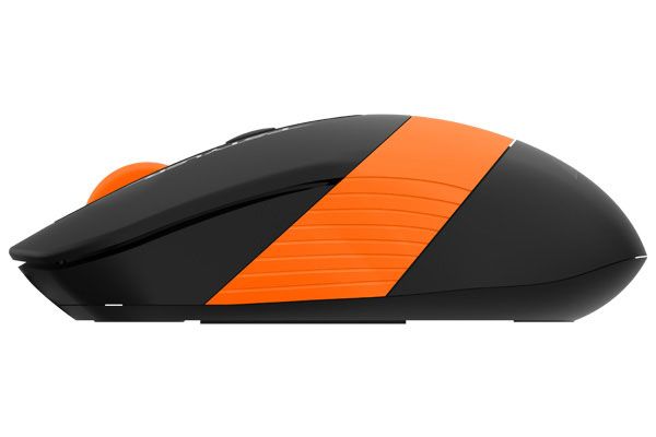 Миша бездротова Fstyler, USB, 2000 dpi, чорний + помаранчевий A4Tech — фото 2