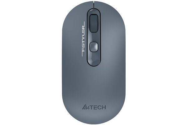 Миша бездротова Fstyler, USB, 2000 dpi, попелясто-синій A4Tech FG20