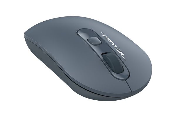 Миша бездротова Fstyler, USB, 2000 dpi, попелясто-синій A4Tech FG20 — фото 3