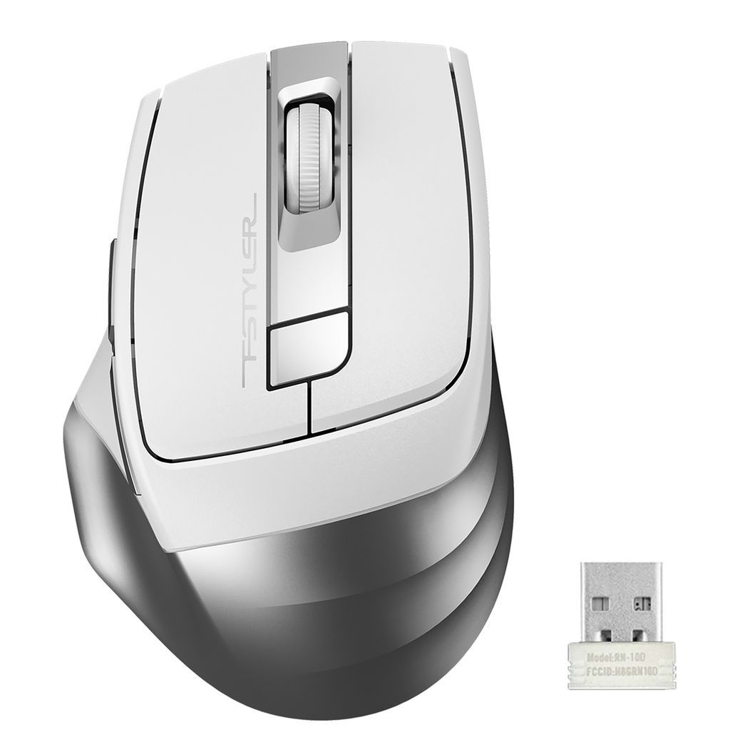 Миша бездротова Fstyler, USB, 2000 dpi, сірий A4Tech FG35S сріблястий
