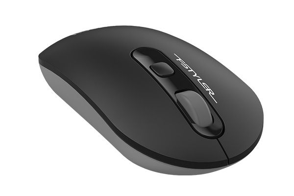 Миша бездротова Fstyler, USB, 2000 dpi, світло-сіра A4Tech FG20 сірий — фото 2