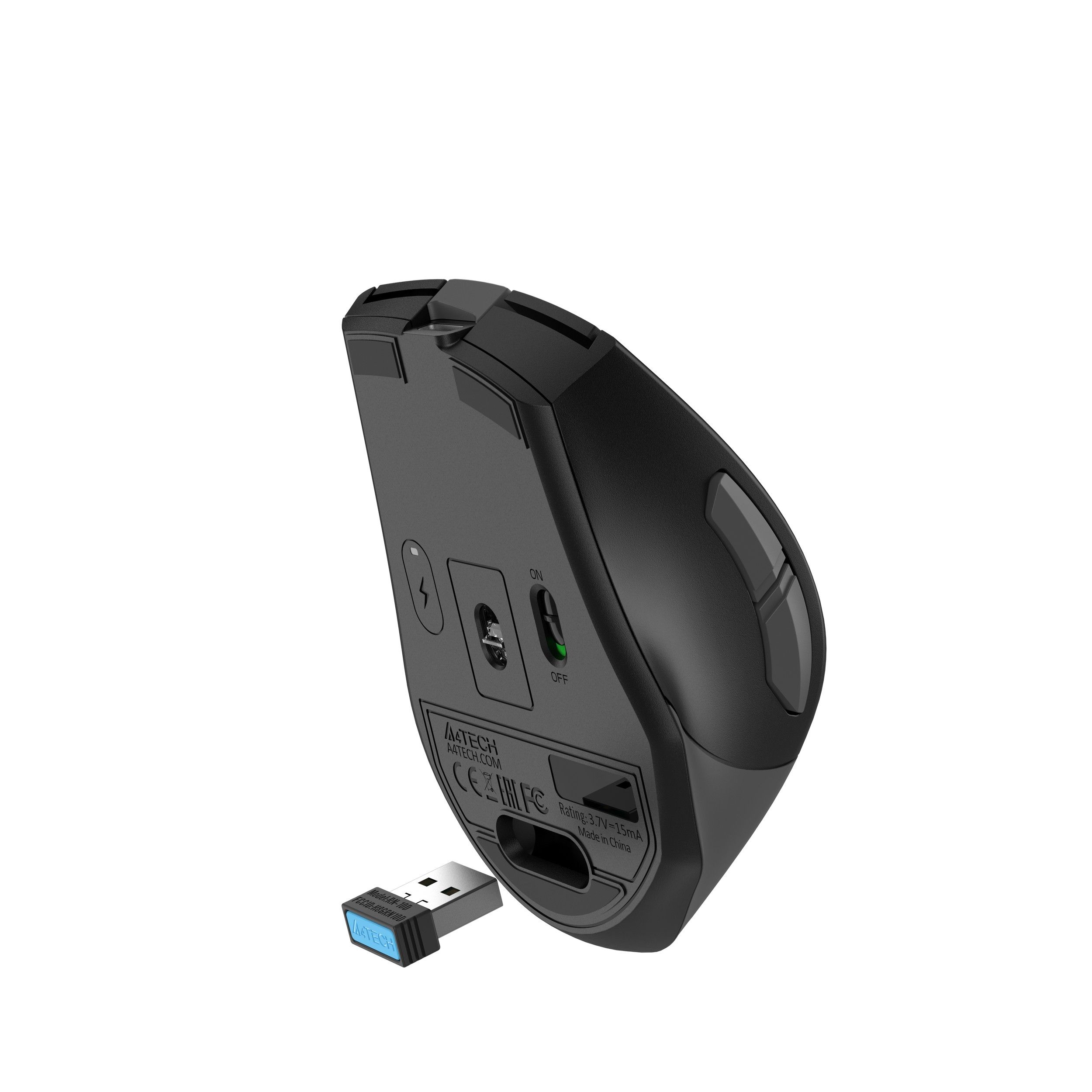 Миша бездротова Fstyler, USB, 3200 dpi A4Tech FG35C Plus сірий — фото 8