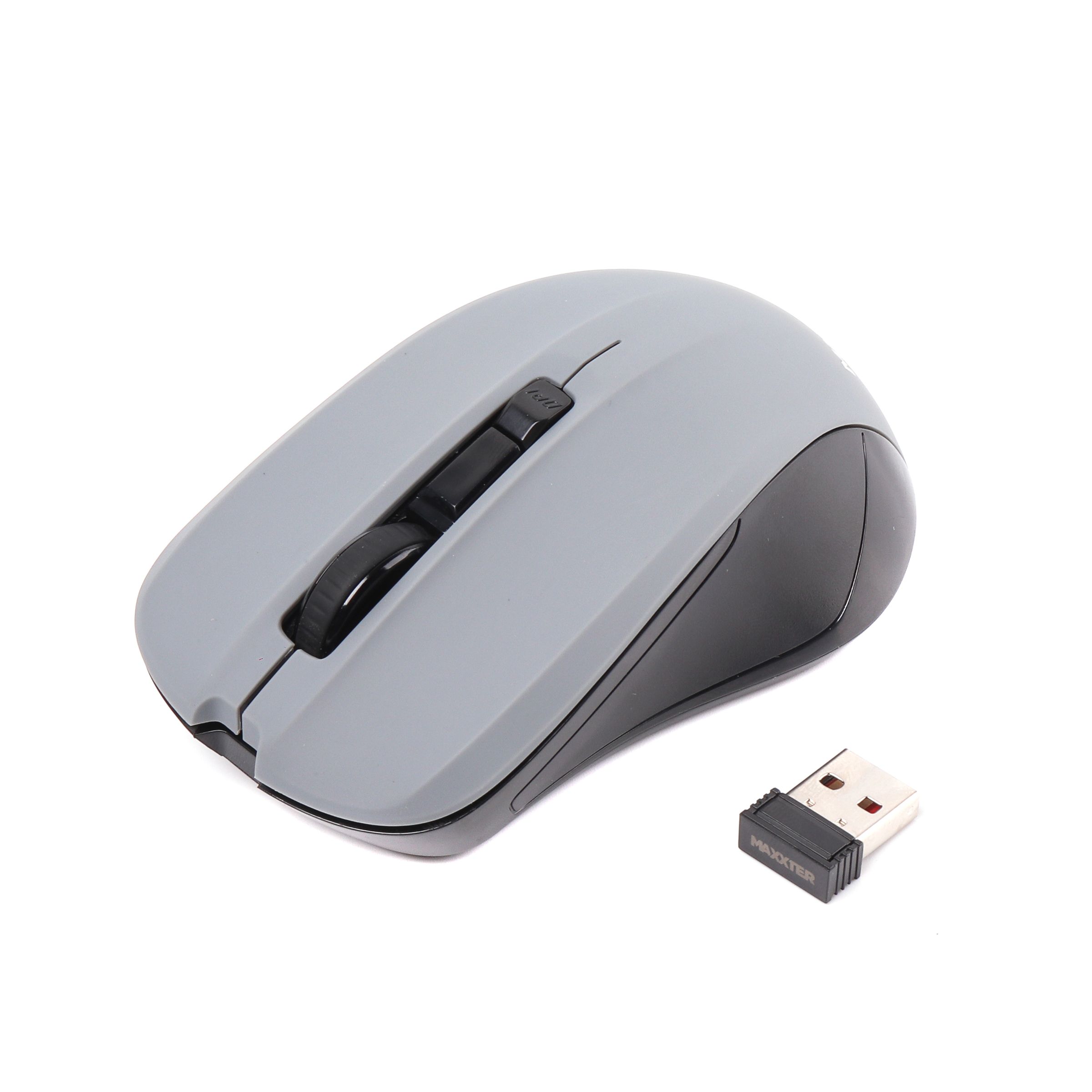 Миша бездротова, USB, 1600 dpi, сір a Maxxter Mr-337-Gr