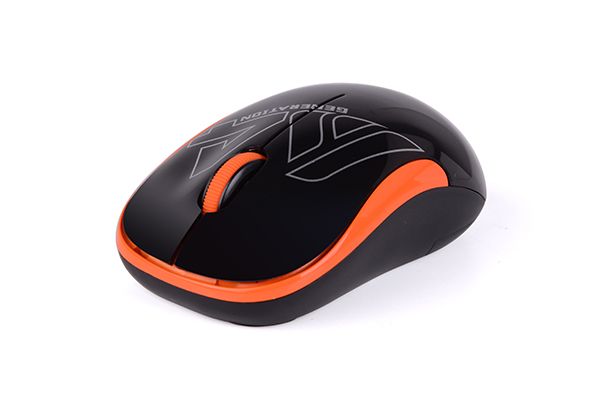 Миша бездротова V-Track USB, 1000 dpi A4Tech G3-300N black+orange — фото 2