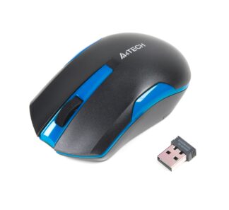 Миша бездротова V-Track USB, 1200 DPI A4Tech G3-200N black+blue