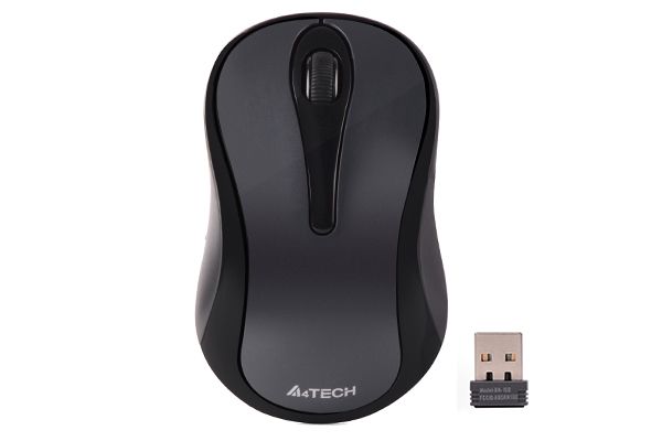 Миша бездротова V-Track USB, 1200 DPI A4Tech G3-280N glossy grey