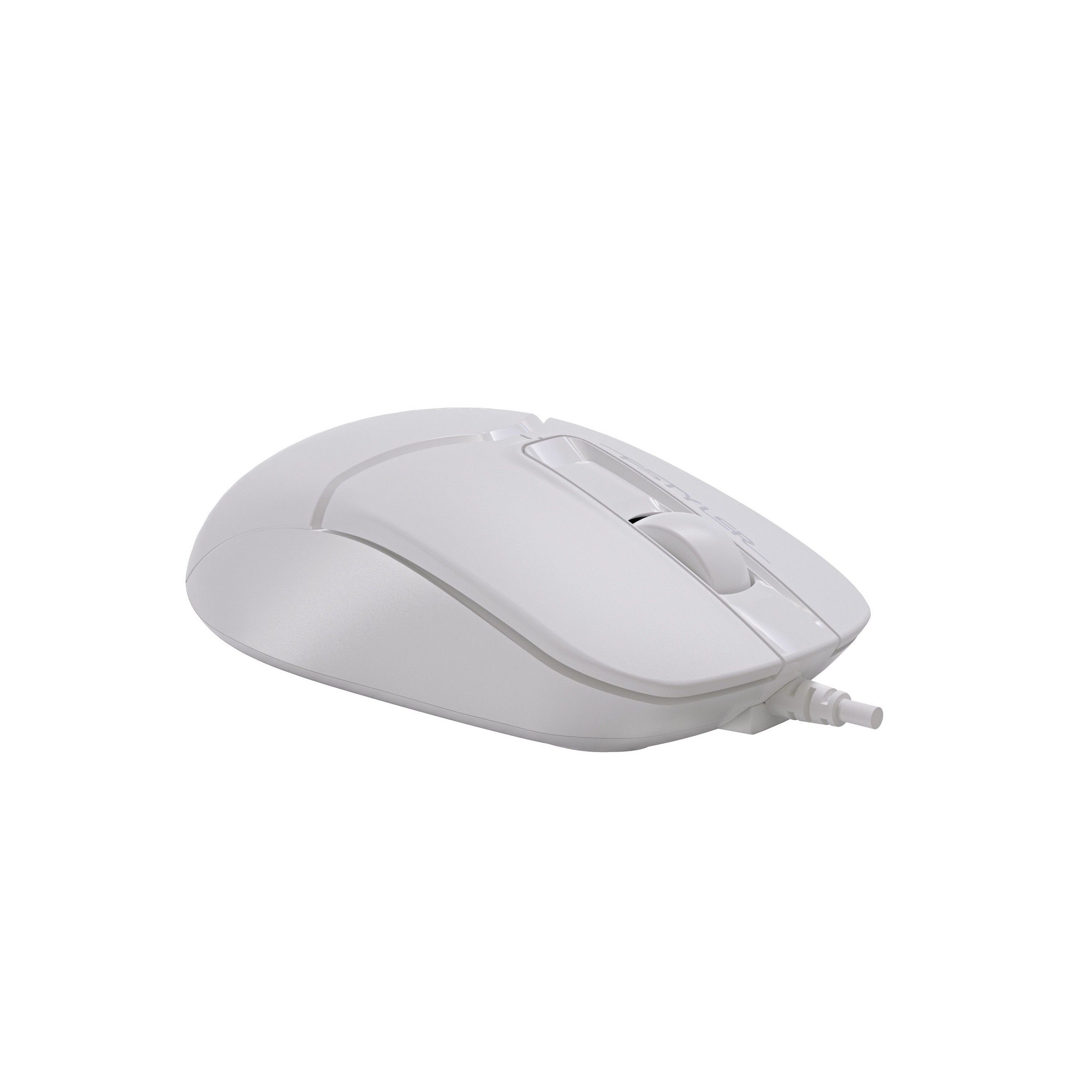 Миша дротова безшумна Fstyler, USB, 1200 dpi A4Tech FM12S білий — фото 4