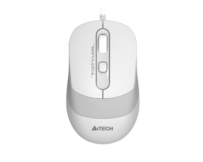 Миша дротова безшумна Fstyler, USB, 1600 dpi, білий A4Tech FM10S