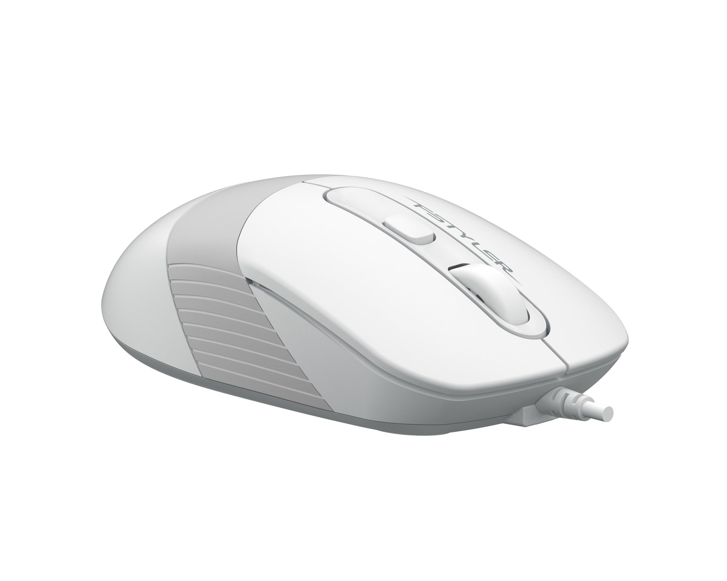 Миша дротова безшумна Fstyler, USB, 1600 dpi, білий A4Tech FM10S — фото 5