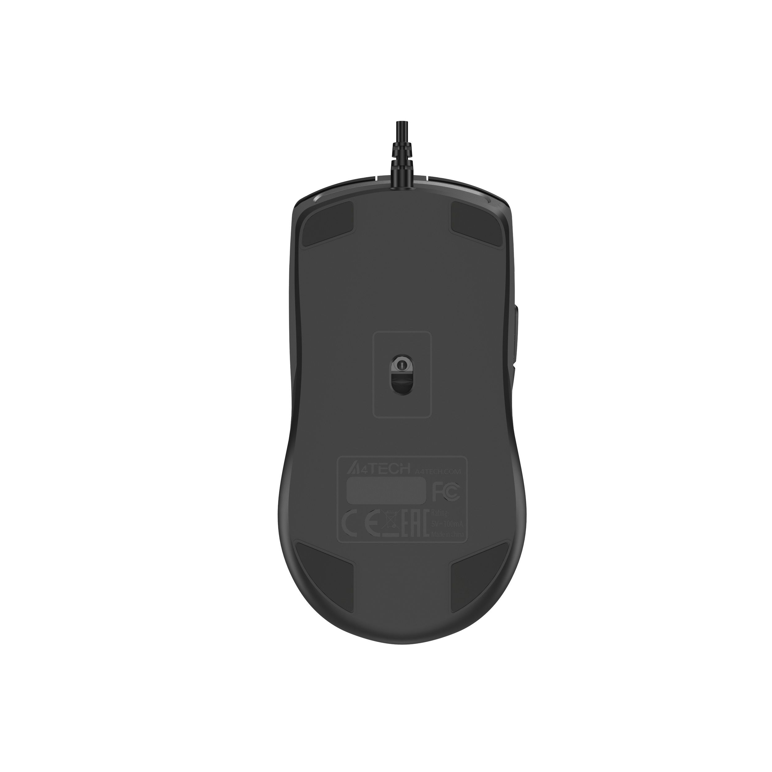 Миша дротова безшумна Fstyler, USB, 4000 dpi, Double Click A4Tech — фото 11