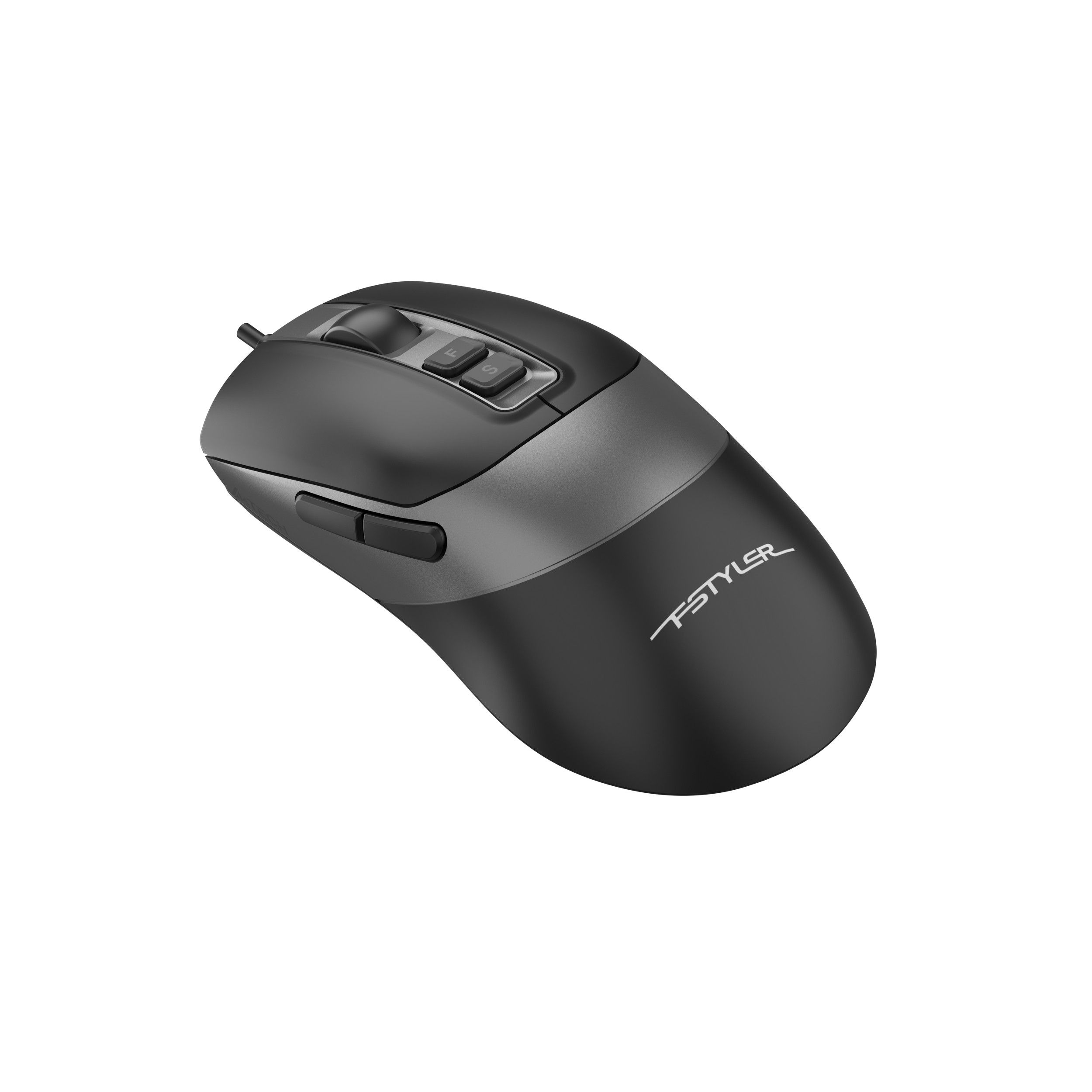 Миша дротова безшумна Fstyler, USB, 4000 dpi, Double Click A4Tech — фото 2