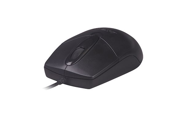 Миша дротова безшумна USB, 1200 dpi A4Tech OP-720S USB чорний — фото 5